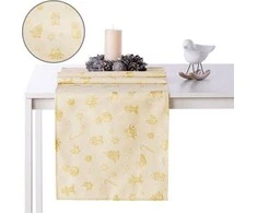 AmeliaHome TCLOTH/AH/CHRISTMASSTORY/HMD/GOLD/30X100