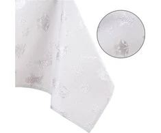 AmeliaHome TCLOTH/AH/CHRISTMASSTORY/HMD/Sidabrinis/140X300