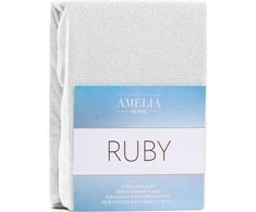 AmeliaHome Paklodė su guma balta 100–120×200+30 AH RUBY