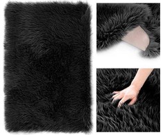Kilimas AmeliaHome DOKKA, 50x150 cm, spalva: juoda