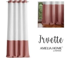 AmeliaHome Užuolaida su kilpomis Irvette 140×250 rudos spalvos