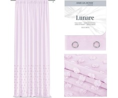 AmeliaHome Užuolaida su kilpomis 140x250 cm rožinės spalvos Amelia Home