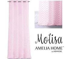 AmeliaHome Užuolaida su žiedais rožinės spalvos Amelia Home