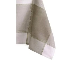 AmeliaHome Sevran staltiesė smėlinė–balta 140×300 cm