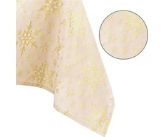 AmeliaHome TCLOTH/AH/WHITECHCRISTMAS/HMD/GOLD/140X400