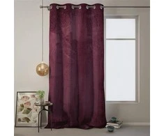 Naktinė užuolaida su žiedais AmeliaHome VELVET 140X270 cm, 1 vnt., spalva: burgundiška