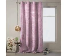 Naktinė užuolaida su žiedais AmeliaHome VELVET 140X270 cm, 1 vnt., spalva: rožinė