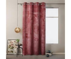 Naktinė užuolaida su žiedais AmeliaHome VELVET 140X245 cm, 1 vnt., spalva: bordinė