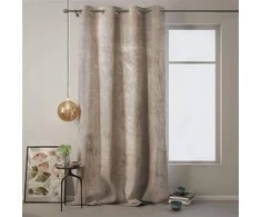 Naktinė užuolaida su žiedais AmeliaHome VELVET 140X270 cm, 1 vnt., spalva: smėlio