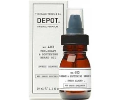 Depot 403 prieš skutimosi minkštinamasis saldžiųjų migdolų aliejus, 30 ml