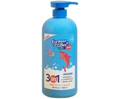 Formal Bee 3in1 Persikų plaukų šampūnas, kondicionierius ir dušo želė 3 viename, 1000 ml