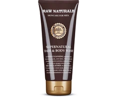 Raw Naturals Supernatural 100% vegan Hair Šampūnas Conditioner &amp; Dušo želė 3-In-1, 200 ml