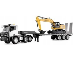 Amewi 2-in-1 Tieflader/Bagger-Set G836E/G041E 1:24 RTR