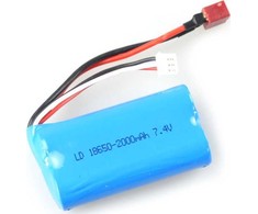 Amewi Priedai do akumulatorów LiPo 2S 7,4V 2000mAh T-Stecker