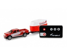 Amewi Amewi RC Pickup Die Cast mit Pferdeanhänger 1:64 RTR raudona