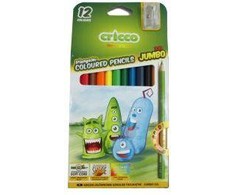 CRICCO KREDKI OŁÓWKOWE 12 KOLORÓW TRÓJKĄTNE