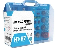 Lempučių ir saugiklių rinkinys, 18 vnt., h1+h7, amio-01498
