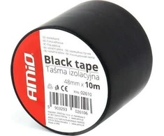 Juoda PVC Scotch izoliacinė juosta 48 mm x 10 m amio-02610
