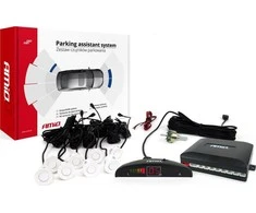 Parkavimo pagalbos sistema LED, 8 balti jutikliai 22 mm AMIO-01601