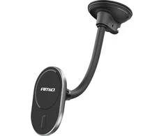 Telefono laikiklis su siurbtuku ir belaidžiu įkrovikliu 15W My Mag AMIO-03772