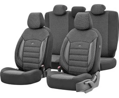 Amio Universalūs sėdynių užvalkalai OTOM, SPORT PLUS - juoda / pilka