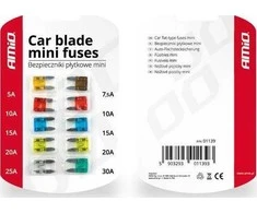 Amio Automobilinių saugiklių komplektas 10vnt.