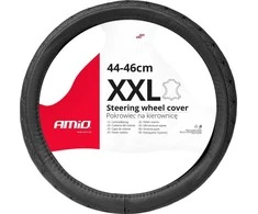 Amio Automobilio vairo užvalkalas 44-46 cm, natūrali oda, SWC-51-XXL