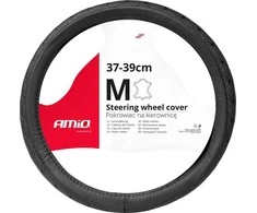 Amio Automobilio vairo užvalkalas 37-39 cm, natūrali oda, SWC-51-M