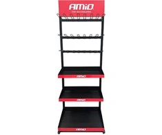 Vitrina su lentynomis ir kabliukais amio-04803