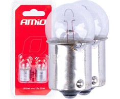 Halogeninės lemputės R10W BA15S 12V 2vnt. blisterinėje pakuotėje amio-03350