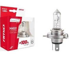 Amio 01402 Halogeninių lempučių komplektas H4 12V 60/55W LumiTec Sidabrinis +100% Duo Box