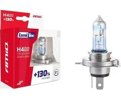 Halogeninės lemputės H4 12V 60/55W „Lumitec Limited“ +130% „Duo Amio-01405“