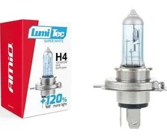 Halogeninė lemputė H4 12V 60/55W „Lumitec Super Baltas“ +120% amio-02137