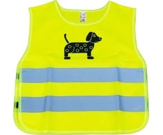 Vaikiška atšvaitinė liemenė DOG, geltona AMIO-03937