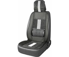 Amio Automobilio sėdynės kilimėlis su karoliukais 131 x 46 cm - juoda