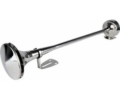 Garso signalas – chromuotas, 620 mm, 115 dB, 12/24V, LowTone, AMIO-04078