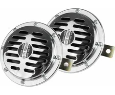 Garso signalas – chromuotas, 125 mm, 110 dB, 12V, AMIO-04074