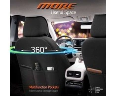 Amio Universalūs sėdynių užvalkalai OTOM, HORIZON - juoda / oranžinė