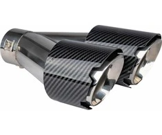 Duslintuvo antgalis 32-52 mm, nerūdijančio plieno, carbon, dvigubas, kairysis, AMiO‑04069