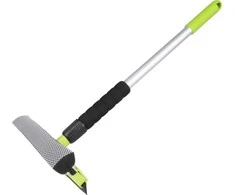 Langų ir veidrodžių stiklo plovimo įrenginys + teleskopinis aliuminio vandens valytuvas 55/80 cm amio-03856
