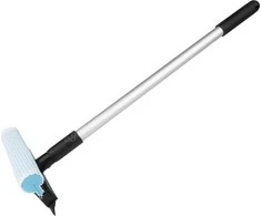 Langų ir veidrodžių stiklo plovimo įrenginys + teleskopinis aliuminio vandens valytuvas 59/100 cm amio-03855