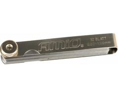Tarpų matuoklis 0,02–1 mm, 32 lapeliai, 89 mm, AMIO-03287