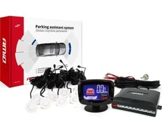 Parkavimo jutiklių rinkinys LED-GRAF, 8 balti jutikliai 22 mm AMIO-01600