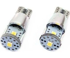 LED lemputės Canbus 3SMD 2835 T10E W5W Alu baltos 12V 24V amio-01637