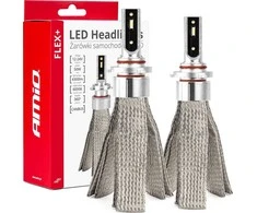 LED žibintų lemputės FLEX+ Series HB3 9005/HIR1 9011/H10 canbus 6000K 12-24V AMIO-03664