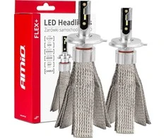 LED žibintų lemputės FLEX+ Series H4/H19 canbus 6000K 12-24V AMIO-03657