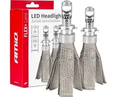 LED žibintų lemputės FLEX+ Series H7 Lens AMiO-03660