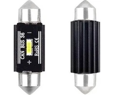 Amio Lemputė LED canbus ultrabright festoon 36 mm, balta