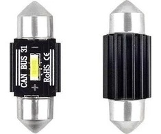 Amio Lemputė Led canbus 1 smd ultrabright 1860 festoon 31mm baltas 12v/24v