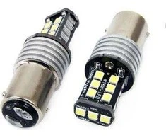 AMiO LED CANBUS 15SMD 2835 7.5W 1157 (P21 / 5W) Balta 12V / 24V